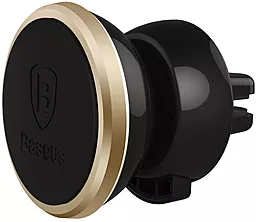 Держатель магнитный Baseus 360-degree Rotation Magnetic Car Air Vent Mount Holder Gold/Black (SUGENT-DR0V) - фото Держатель магнитный Baseus 360-degree Rotation Magnetic Car Air Vent Mount Holder Gold/Black (SUGENT-DR0V)