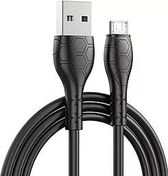 USB Кабель XO NB240 12W 2.4A micro USB Cable Black