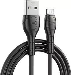Кабель XO NB240 USB-A - micro USB 12w 2.4a 1м cable Black - фото Кабель XO NB240 USB-A - micro USB 12w 2.4a 1м cable Black