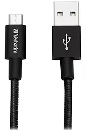 Кабель USB Verbatim 0.3M micro USB Cable Black
