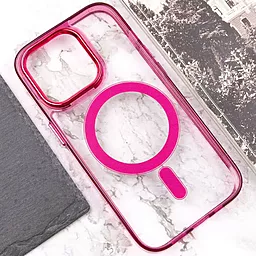 Чехол Epik Iris with MagSafe для Apple iPhone 13 Pro Dark Pink - миниатюра 5