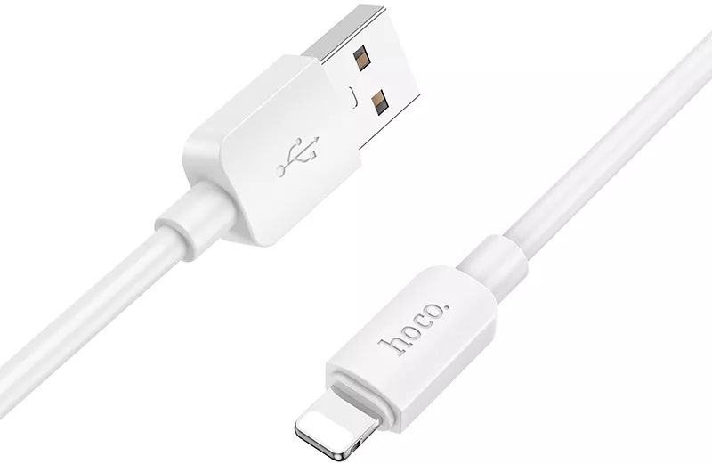 Кабель Hoco X96 USB-A - Lightning 12w 2.4a 1м cable White - фото 2