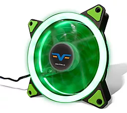 Система охолодження Frime Iris LED Fan Double Ring Green (FLF-HB120GDR)