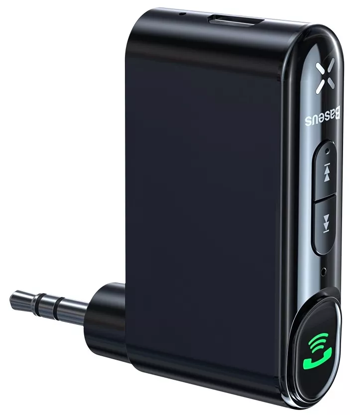 Bluetooth адаптер Baseus Qiyin AUX Car Bluetooth Receiver Black (WXQY-01) - фото 4