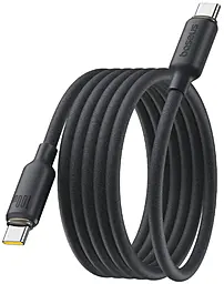 Кабель Baseus Foamed Silicone Pro USB Type-C - Type-C 100w 5a 1м PD cable Black (E0426D00) - фото Кабель Baseus Foamed Silicone Pro USB Type-C - Type-C 100w 5a 1м PD cable Black (E0426D00)