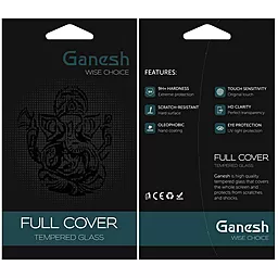 Защитное стекло Ganesh (Full Cover) для Apple iPhone 12 Pro Max (6.7")  Черный - миниатюра 4