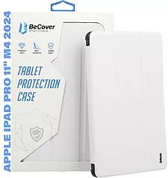 Чохол для планшету BeCover Smart Case для Apple iPad Pro 11" M4 2024 White (711629) - фото Чохол для планшету BeCover Smart Case для Apple iPad Pro 11" M4 2024 White (711629)