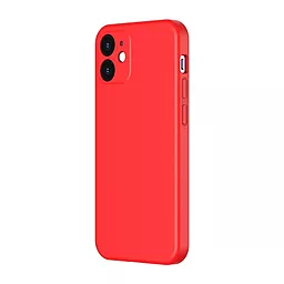 Чехол Baseus Jelly Liquid Silica Gel Apple iPhone 12 Bright red (WIAPIPH61N-YT09) - миниатюра 2