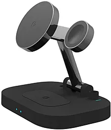 Беспроводная док-станция EasyLife F22 MagSafe 4-in-1 15w wireless charger black - фото Беспроводная док-станция EasyLife F22 MagSafe 4-in-1 15w wireless charger black