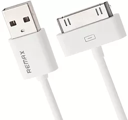 Кабель USB Remax Fast Charging white 30pin Cable White