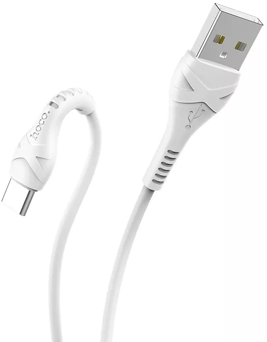 Кабель Hoco X37 Cool Power USB-A - Type-C 15w 3a 1м cable White - фото 3