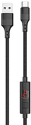 Кабель Hoco S13 Central Control USB-A - Type-C 12w 2.4a 1м cable Black - фото Кабель Hoco S13 Central Control USB-A - Type-C 12w 2.4a 1м cable Black