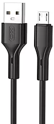 Кабель XO NB230 USB-A - micro USB 12w 2.4a 1м cable Black - фото Кабель XO NB230 USB-A - micro USB 12w 2.4a 1м cable Black