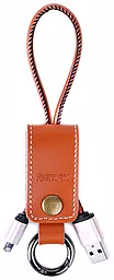 Кабель Remax Western USB-A - Lightning 12w 2.4a 0.15м cable Brown (RC-034i) - фото Кабель Remax Western USB-A - Lightning 12w 2.4a 0.15м cable Brown (RC-034i)