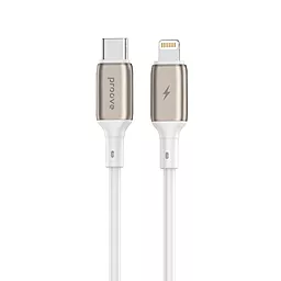 Кабель Proove Flex Metal USB Type-C - Lightning 27w 3a 1м PD сable White (CCFM27002102) - фото Кабель Proove Flex Metal USB Type-C - Lightning 27w 3a 1м PD сable White (CCFM27002102)
