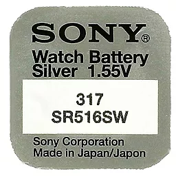 Батарейки Sony SR516SW (317) 1 шт 1.55 V