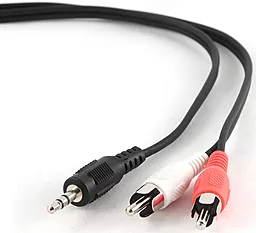 Аудіо кабель Gembird Aux mini Jack 3.5 mm - 2хRCA M/M Cable 20 м black (CCA-458-20M) - мініатюра 3