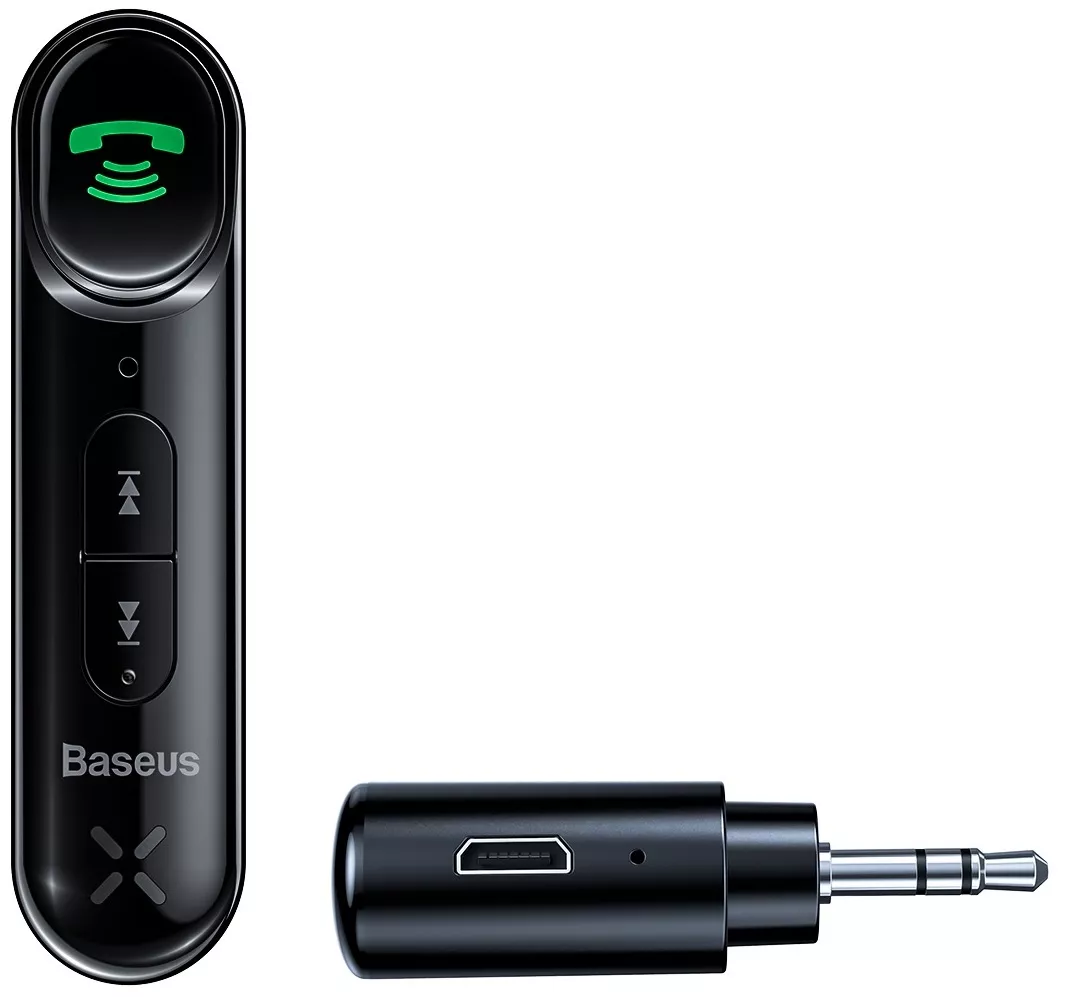 Bluetooth адаптер Baseus Qiyin AUX Car Bluetooth Receiver Black (WXQY-01)
