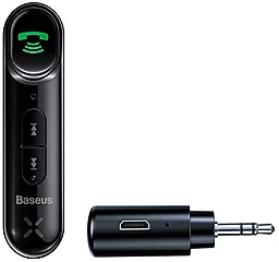 Bluetooth адаптер Baseus Qiyin AUX Car Bluetooth Receiver Black (WXQY-01) - миниатюра 1