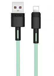 Кабель XO NB-Q166 USB-A - Lightning 12w 5a 1м cable Green - фото Кабель XO NB-Q166 USB-A - Lightning 12w 5a 1м cable Green