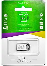 Флешка T&G 32GB 110 Metal Series Silver (TG110-32G)