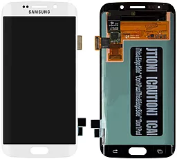 Дисплей Samsung Galaxy S6 Edge G925 с тачскрином, original PRC, White - фото Дисплей Samsung Galaxy S6 Edge G925 с тачскрином, original PRC, White