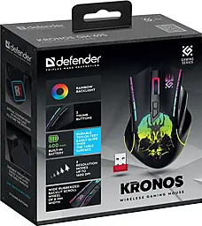Компьютерная мышка Defender Kronos GM-695 Wireless Black (52695) - миниатюра 8 Компьютерная мышка Defender Kronos GM-695 Wireless Black (52695) - миниатюра 8