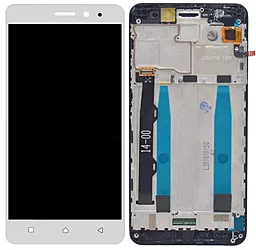 Дисплей Lenovo K6, K6 Power (K33b36, K33a42, K33a48) с тачскрином и рамкой, оригинал, White - фото Дисплей Lenovo K6, K6 Power (K33b36, K33a42, K33a48) с тачскрином и рамкой, оригинал, White