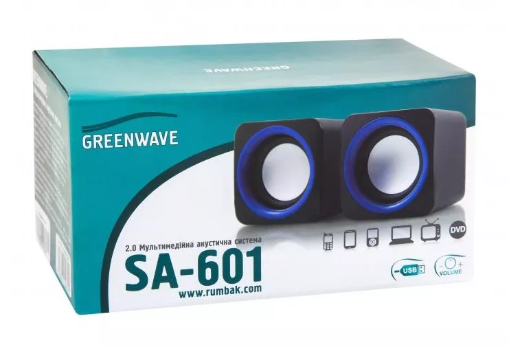 Колонки акустичні Greenwave SA-601 Black/Blue - фото 2