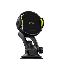 Тримач з бездротовою зарядкою WIWU Liberator MagSafe Black/Yellow - фото Тримач з бездротовою зарядкою WIWU Liberator MagSafe Black/Yellow