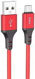 Кабель USB Hoco X86 Spear 2.4A micro USB Cable Red