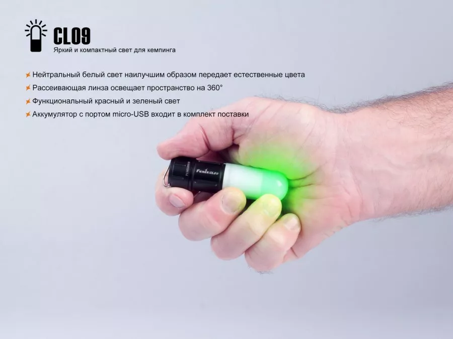 Фонарик Fenix CL09 Black - фото 7