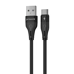 Кабель USB Proove Soft Silicone 12w 2.4a USB Type-C cable black (CCSO20001201)