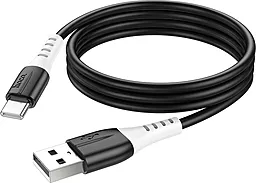 USB Кабель Hoco X82 Silicone USB Type-C Cable Black - мініатюра 3