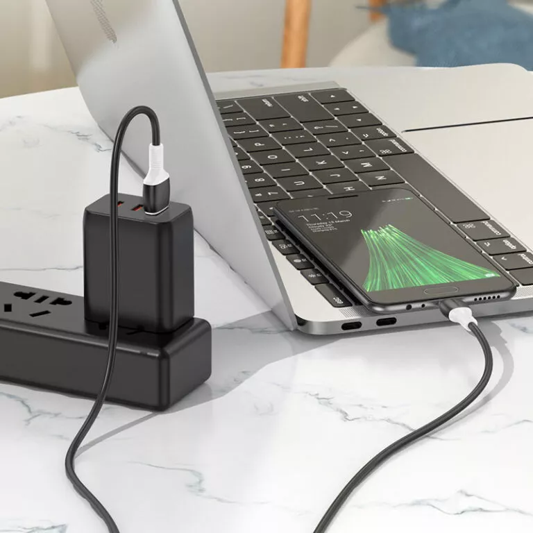 Кабель Borofone BX84 Rise USB-A - micro USB 12w 2.4a 1м cable Black - фото 4