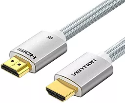 Відеокабель HDMI v2.1 8k 60hz 1m silver (ALCIF) Vention - фото Відеокабель HDMI v2.1 8k 60hz 1m silver (ALCIF) Vention