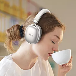 Навушники Hoco W35 wireless headphones silver - мініатюра 4