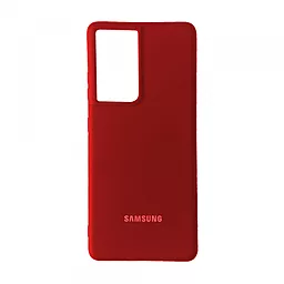 Чехол Epik Silicone Case Full для Samsung Galaxy S21 Ultra Red