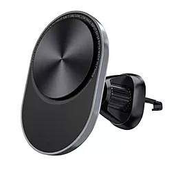 Держатель с беспроводной зарядкой, магнитный WIWU Liberator 15W Black (CH-312) - фото Держатель с беспроводной зарядкой, магнитный WIWU Liberator 15W Black (CH-312)