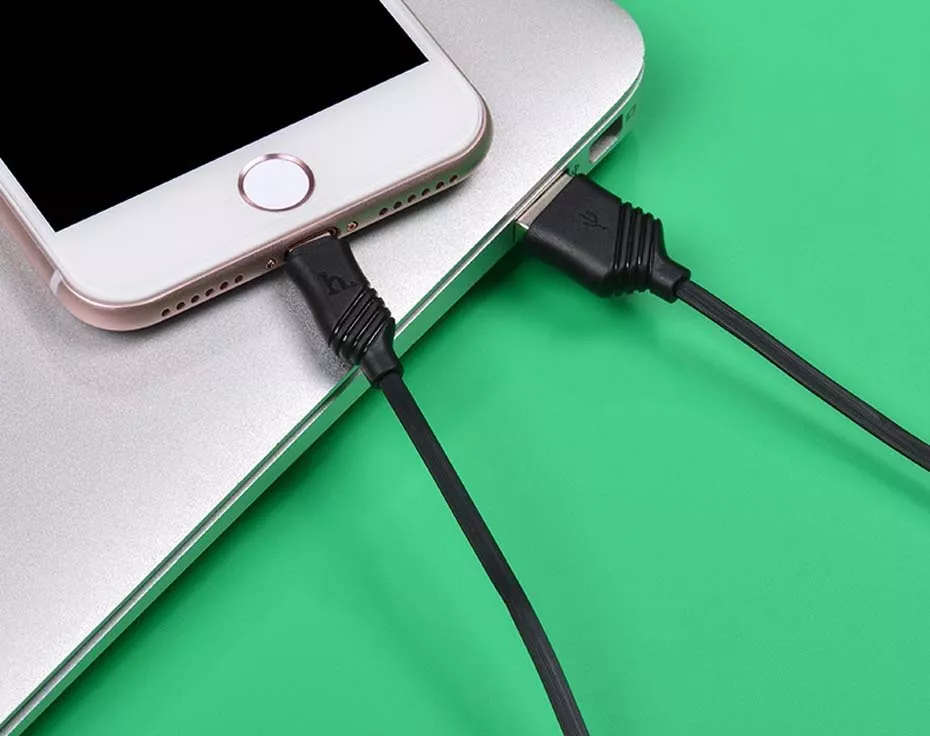 Кабель Hoco X6 KHAKI USB-A - Lightning 12w 2.4a 1м cable White - фото 3