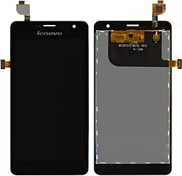 Дисплей Lenovo K860 з тачскріном, оригінал, Black - фото Дисплей Lenovo K860 з тачскріном, оригінал, Black