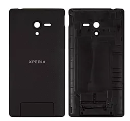 Задняя крышка корпуса Sony C6502 L35h Xperia ZL Original Black - фото Задняя крышка корпуса Sony C6502 L35h Xperia ZL Original Black