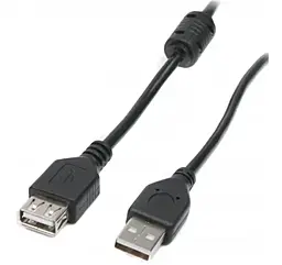 Кабель (шлейф) Maxxter USB 2.0 AM - USB 2.0 AF 1м (UF-AMAF-1M) - фото Кабель (шлейф) Maxxter USB 2.0 AM - USB 2.0 AF 1м (UF-AMAF-1M)