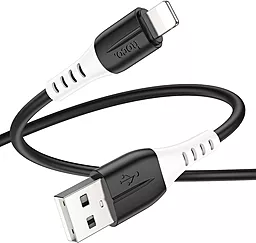 Кабель USB Hoco X82 Silicone Lightning Cable Black - миниатюра 2