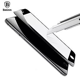 Защитное стекло Baseus Silk-screen 0.23mm Apple iPhone 6, iPhone 6S Black (SGAPIPH6SDE01) - миниатюра 4