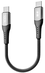 Кабель Ridea RC-US42 UltraStrong USB Type-C - Type-C 60w 3a 0.25м PD cable Black - фото Кабель Ridea RC-US42 UltraStrong USB Type-C - Type-C 60w 3a 0.25м PD cable Black