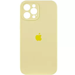 Чехол Silicone Case Full Camera для Apple iPhone 12 Pro Max Mellow Yellow