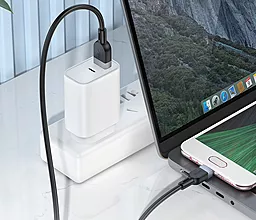 Кабель Hoco X109 USB-A - micro USB 12w 2.4a 3м cable Black - миниатюра 7 Кабель Hoco X109 USB-A - micro USB 12w 2.4a 3м cable Black - миниатюра 7