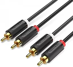 Аудіо кабель Vention 2хRCA M/M 1.5 м cable black (BCMBG) - фото Аудіо кабель Vention 2хRCA M/M 1.5 м cable black (BCMBG)