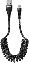 Кабель Remax Super USB-A - Lightning 12w 2.4a 1.2м cable Black (RC-139i) - фото Кабель Remax Super USB-A - Lightning 12w 2.4a 1.2м cable Black (RC-139i)